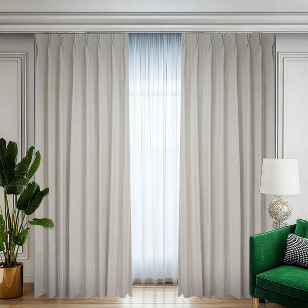 Lux de înaltă calitate draperie Blackout 100% Ivory - Rejansa 10cm (1 Bucata)