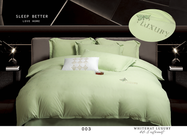 Set Lenjerii de Pat luxury Fistic Dublu Bumbac Finet - 4 Piese
