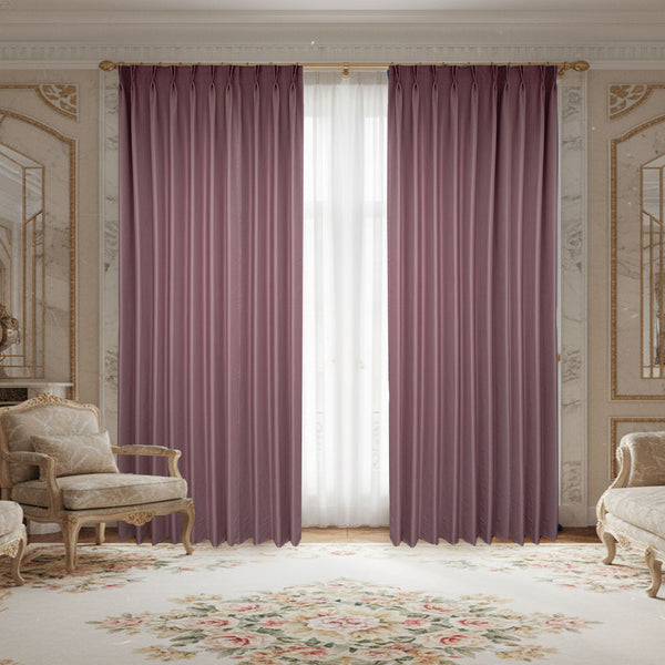 Draperie de Stofa Shine 100% Blackout Roz Pudra - cu Rejansa(1 Buc)
