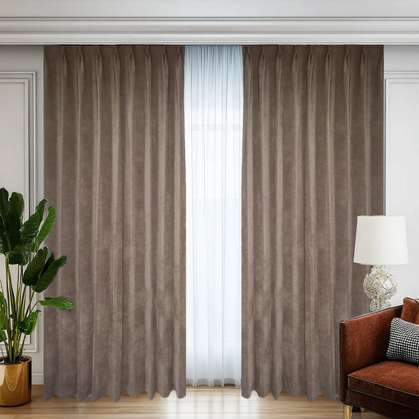 Lux de înaltă calitate draperie  Blackout 100% bej - Rejansa 10cm (1 Bucata)