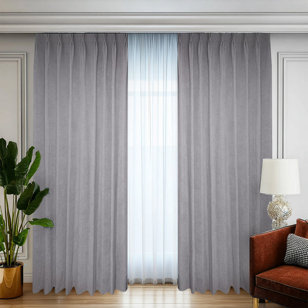 Lux de înaltă calitate draperie Blackout 100% gri deschis - Rejansa 10cm (1 Bucata)