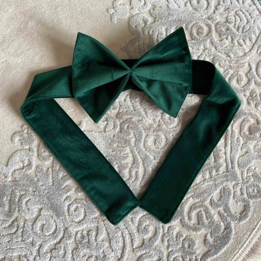 Set 2 Bucati Cordoane Catifea cu Fundita Prindere pentru Draperii