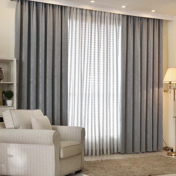 Draperie Marissa Stofa cu Model ZigZag Blackout 80% - cu rejansa 10cm(1buc)