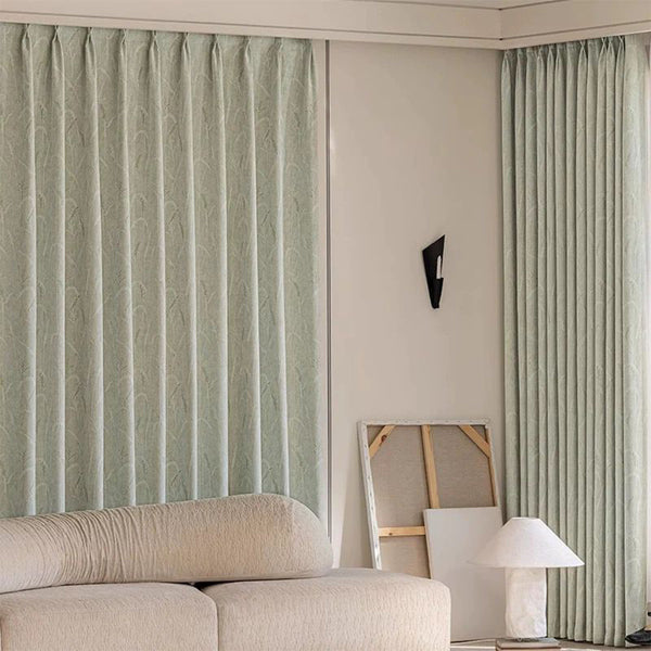 Draperie Creamy Velvet Floral Blackout 95% Olive - cu Rejansa 10cm(1 Buc)