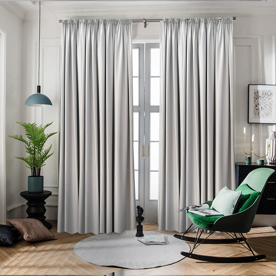Draperie Royal Velvet Blackout 90% Gri deschis -cu Rejansa 10cm(1 Bucata)