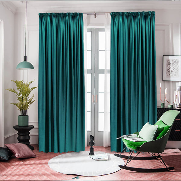 Draperie Ara Blackout 90% Turcoaz- Prindere cu Rejansa (1 Bucata)